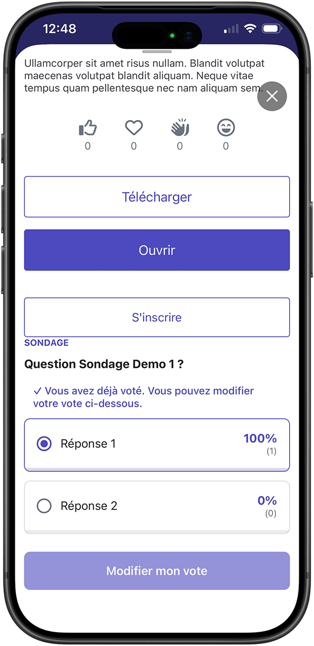 Événements et participation
